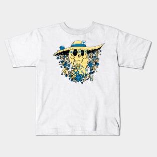Summer Skeleton (Female) Kids T-Shirt
